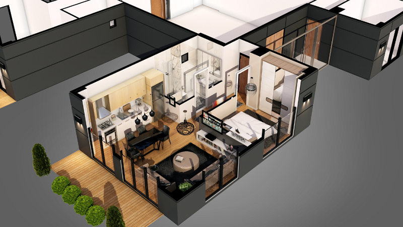 M3M The Cullinan clubhouse and green surroundings in Noida